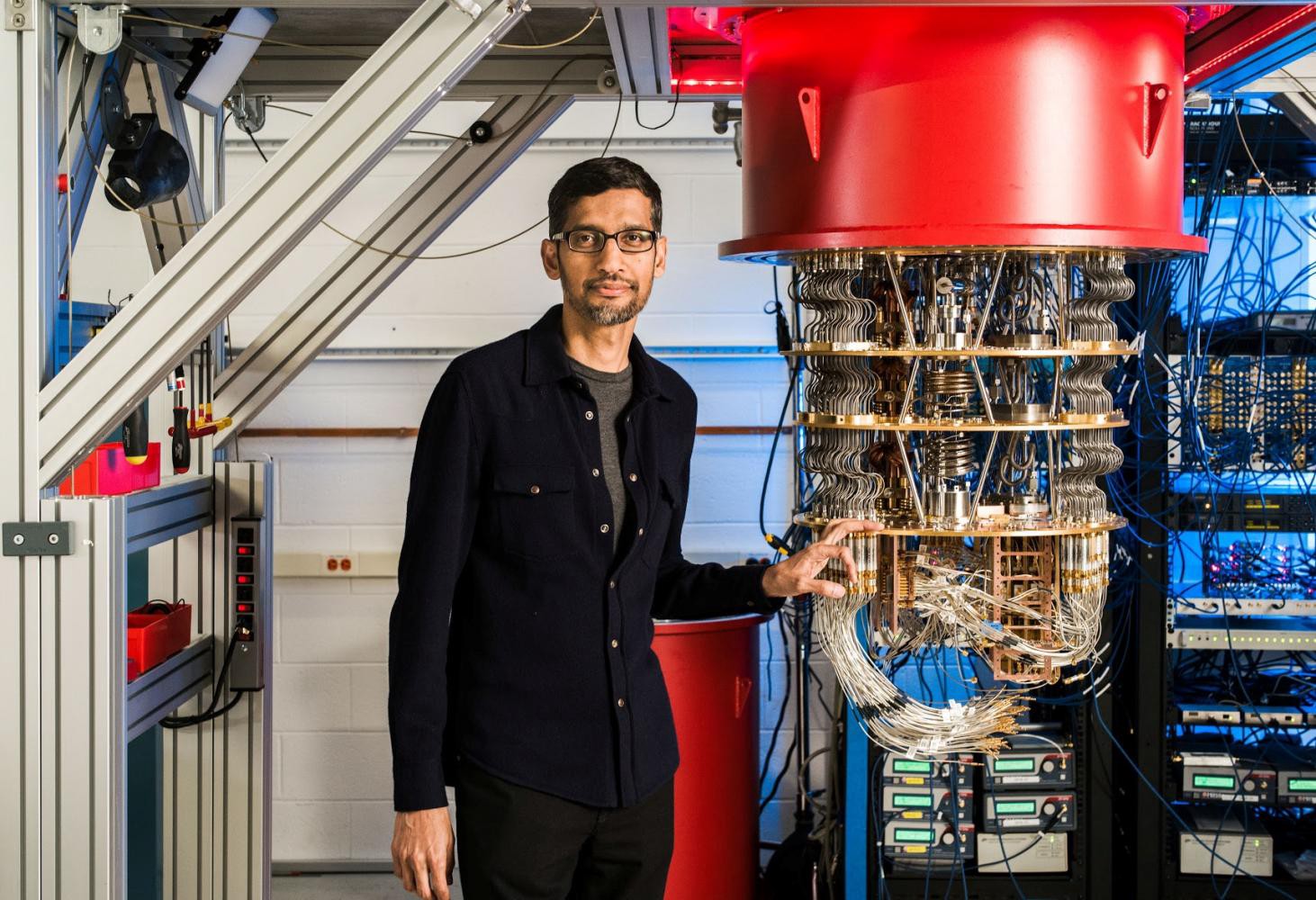 Quantum computer from Google that achieved quantum supremacy