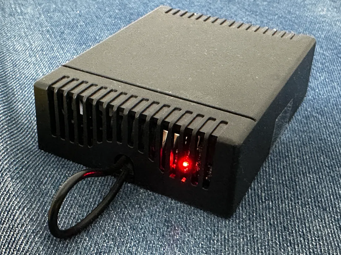 One of the battery-powered ESP32-based temperature and humidity sensor device fleets